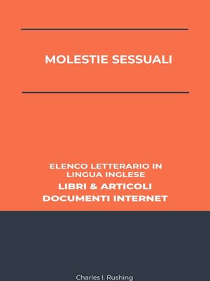 cover image of Molestie Sessuali